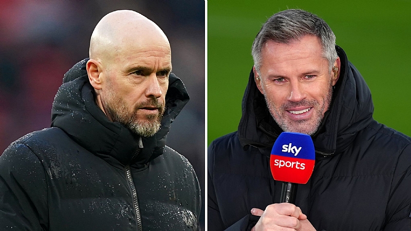 Man Utd Erik Ten Hag Hits Back At Subjective Jamie Carragher Criticism