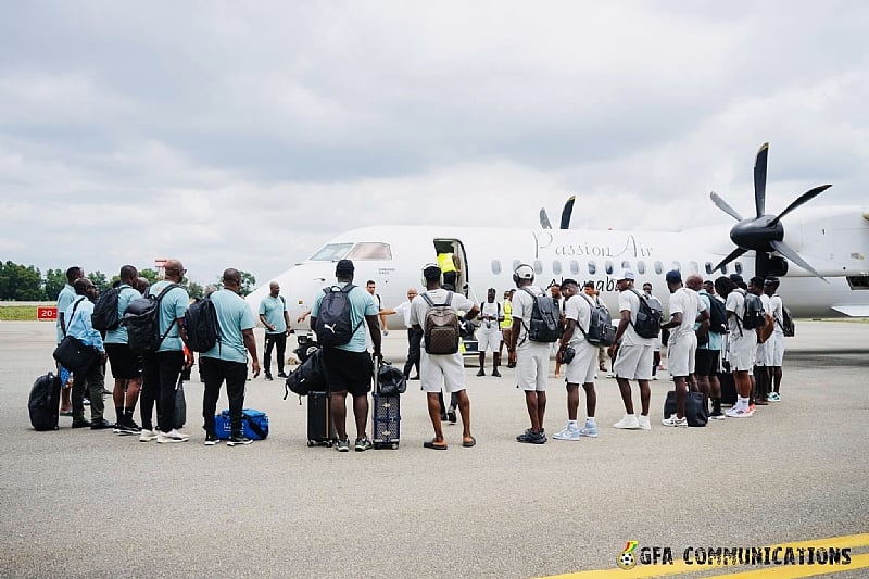 Ghana Vs Car Black Stars Arrive In Kumasi Set To Train At Baba Yara