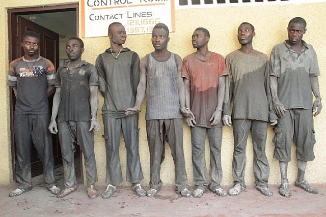 Eight Illegal Miners Busted At Obuasi