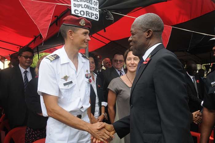 VEEP AMISSAH-ARTHUR INTERACT WITH THE DIPLOMATIC CORPS.