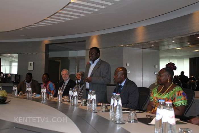 MR ACHEAMPONG MAKING HIS STATEMENT