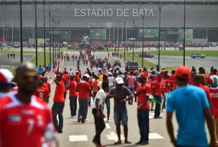 fans outside the stadium