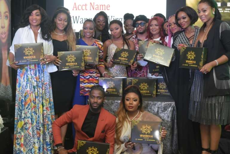 L-r- Gladys, Damilola Adegbite, Uriel, Linda Osifo, Mike Ezeruonye, Nikkyu, Uche Ogbodo, Wofai Fada, Mabel Makun; D.l - Jimmie; D.r - Nancy Isime