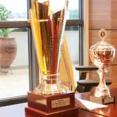 Right To Dream On Success Train As Winning Team....As It Presents Trophy To Tullow
