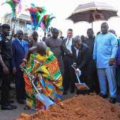 Sod Cutting For Phase Ii Of Kumasi Central Market Project
