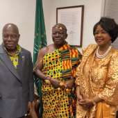 Asantehene Visits The African Union Representational Mission To The Usa