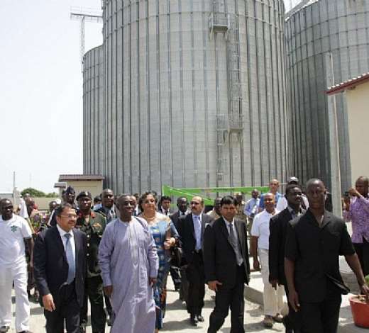 Inauguration of the Wheat Milling Plant by H.E. President Mills