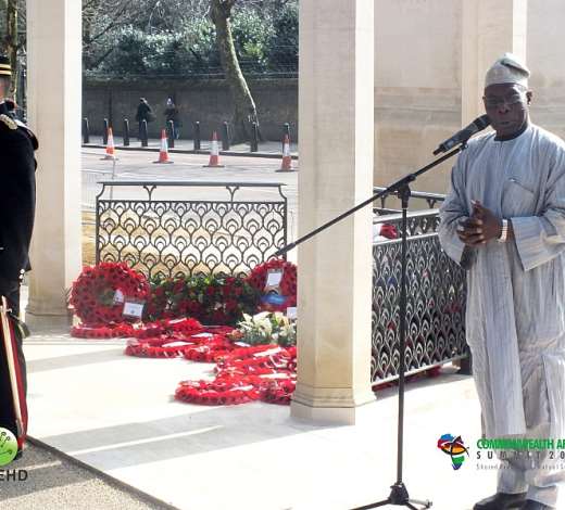 chief obasanjo speaking at wreath laying medium