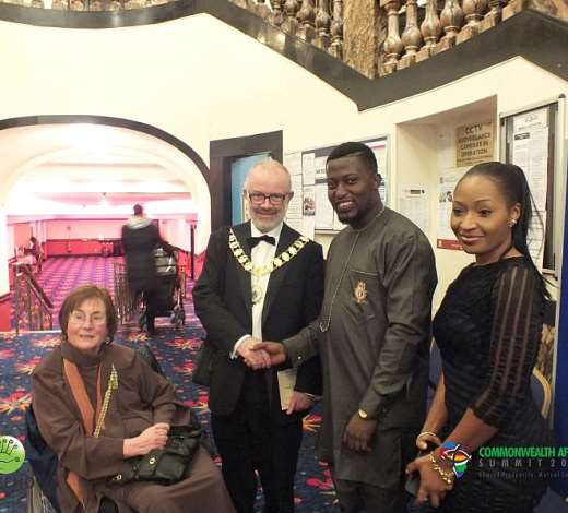 mayor of islington and mayoress of islington with cas official medium