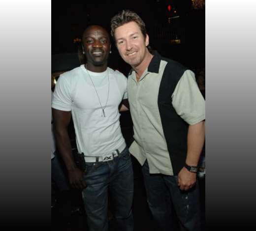 Akon attended Hard Rock celebrity host, Richard Wilk’s 40th birthday bash.