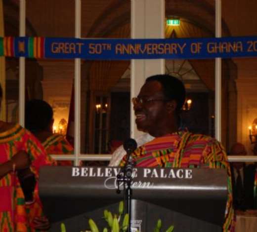 Amb Baah-Duodu delivering the Presidents Address