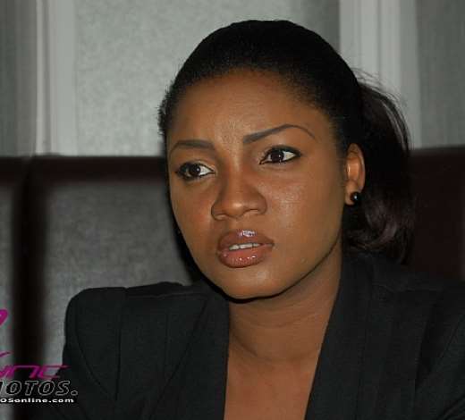 Omotola connects her LAST FLIGHT TO ABUJA.