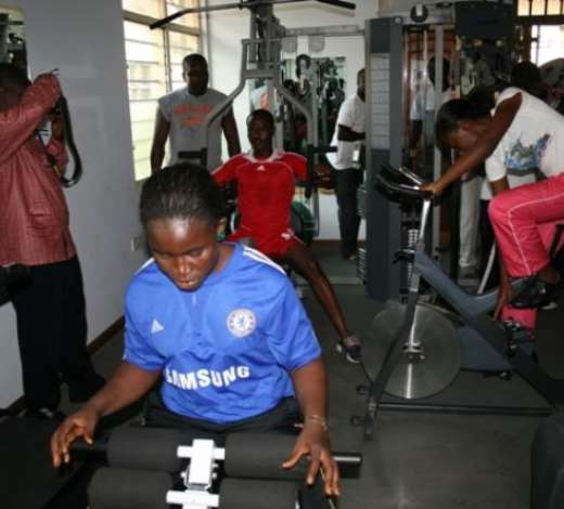 P590: Ghana Health Service opens a new gym at the Head of Office.