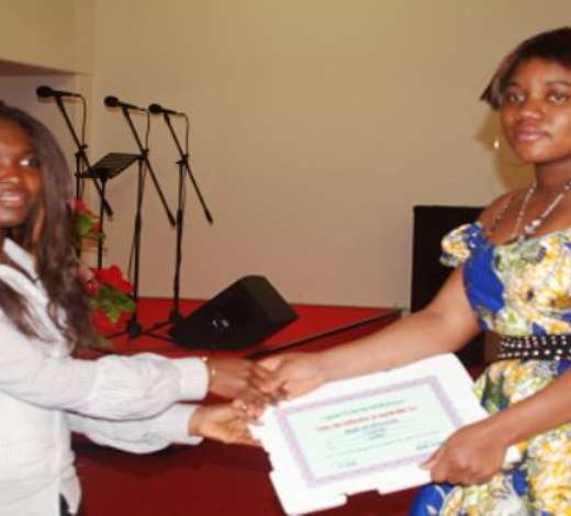 Left: Abby and Mrs Jessy Agyemang (CEO of S2 Music Prod.)