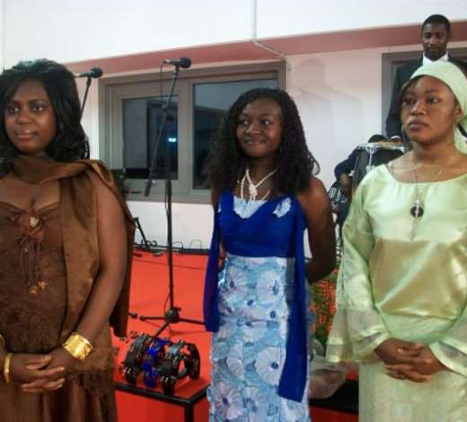 Left: Doris Pokuaa Mensah, Gifty Ofori Adjei, and Mary Brago.
