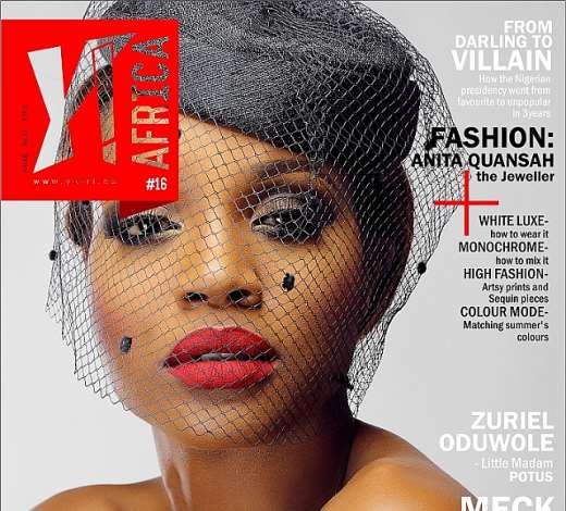 Seyi Shay on the cover of Y! Africa
