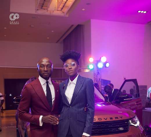Kwaku Boateng Akuoko, Ceo Of Brommon Bespoke With Model, Vica Micheals