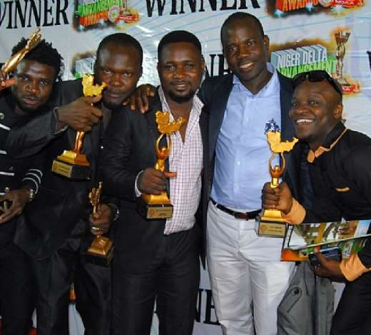 (L-R)EFL,MR. SAINT,AKAS BABA(WAZOBIA FM) ,SHOLA(FCC LTD.)&PRINCE HEZEKIAH