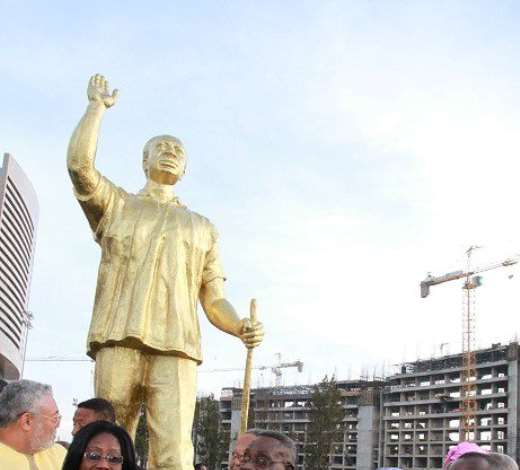 President Mills Unveils Kwame Nkrumahs Statue At The New AU Head