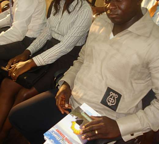 Some front row participants, also with copies of AfricanLiberty.org s latest book, Selected Essays in Political Economy by Frederic Bastiat