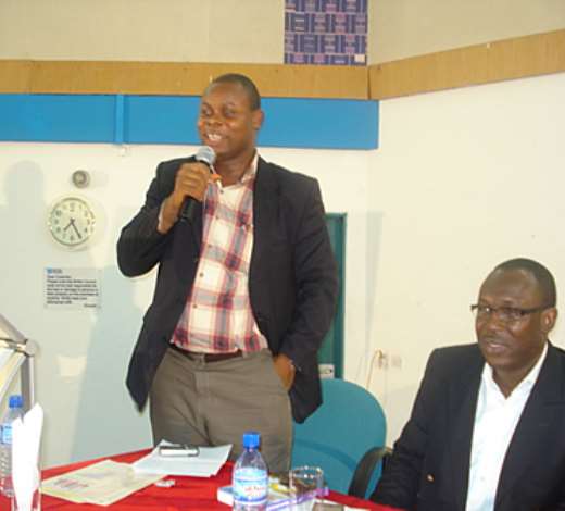 Franklin Cudjoe making introductory remarks