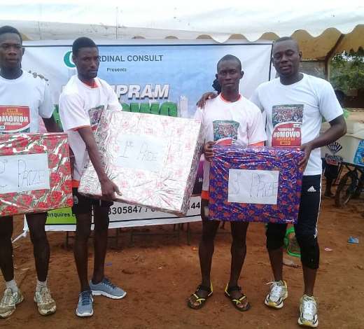 Ningo Prampram Holds Homowo Marathonas Winner Gets Educational Scholarship