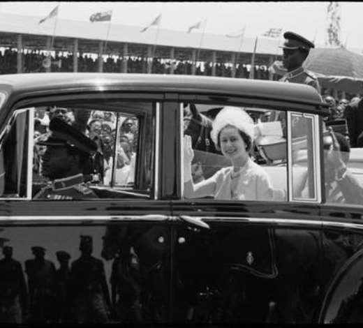 GHANA. Accra. Queen Elizabeth II on a state visit to Ghana. 1961.