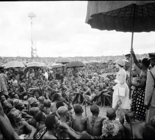 GHANA. Queen Elizabeth II on a state visit to Ghana. 1961.