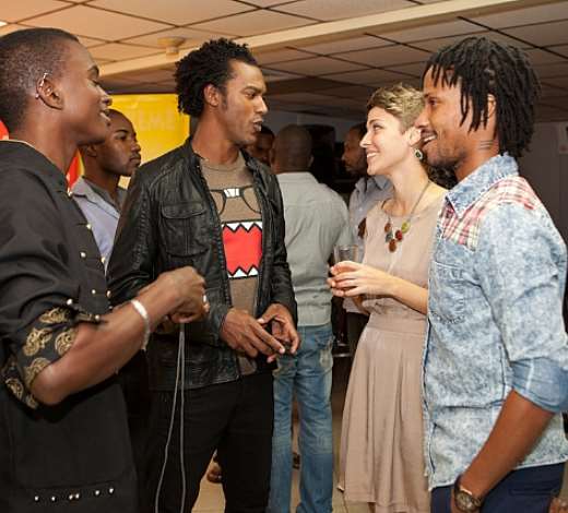 Ryan Berkeley-designer, Kibwe McGann-TV producer, Rebecca Stirm & Mykal Cushnie -director MCW.