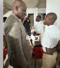 Haruna Iddrisu inspires PRESEC students during surprise visit