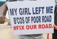 Kasoa residents give govt two-week ultimatum to fix bad roads