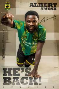 Asante Kotoko resign former striker Albert Amoah on loan from Libyan side Al Ahly Benghazi