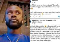 DJ Manni condemns disrespect shown to Reggae legend Fantan Mojah at BhimConcert