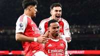 PL: Arsenal thump Aston Villa to end year five points clear