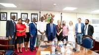 Hollywood Actor Idris Elba leads Stellar Development Foundation delegation in courtesy visit to Bank of Ghana Governor