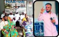 Prophet Fire Oja pulled out from Sunday service, arrested as Naa We Court enforces customary ruling