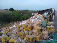 Watermelon seller escapes death as truck veers off on Koluedor-Sege stretch