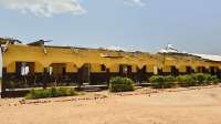 Sibi Jato Kparekpare pupils learn in dangerous classroom building without roof