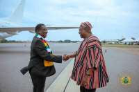 Mahama welcomes Zimbabwe President