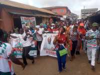 Sunyani East NDC holds massive peace walk