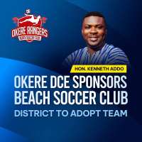 Okere DCE Daniel Addo Kenneth adopts Okere Rangers Beach Soccer Club