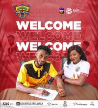 Nations FC defender Michael Mensah Awuah joins Hearts of Oak on a three-year deal