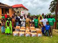 Holystic Nutrition Organization provides mid-year food relief for vulnerable children in Obuasi