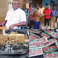 MP for Prestea Huni-Valley donates mathematical sets to JHS students