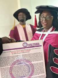 Abuakwa North MP Gifty Twum-Ampofo Awarded honored with doctorate degree