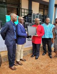 Akropong JHS receive computers