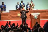 Alassane Ouattara pledges 7% growth but coy about re-election