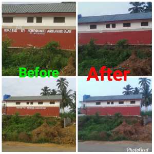 Angry Basake Youth Wipe-Off Armah Buah's Name From Toilet Building