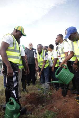 Before June 4: JJ Rawlings badociates with Zoomlion for planting trees