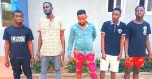 Five Nigerian armed robbers arrested - photo credit: Ghana media